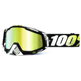 Motocross Brille mit verspiegeltem Glas aus der obersten Qualitätsklasse der Marke 100%