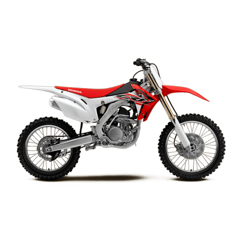 Honda CRF250 in der Seitenansicht – ein Motocross Motorrad für Einsteiger und Wettbewerbsfahrer