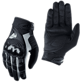 Ein Paar schwarze Motocross Handschuhe aus der höchsten Qualitätsstufe im Sortiment der MX-Academy
