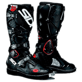 Schwarze Motocross Stiefel von Sidi für regelmässiges Training und den Renneinsatz